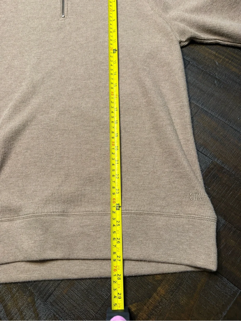 Banana Republic Men’s Zip-Up Sweater in Camel Brown